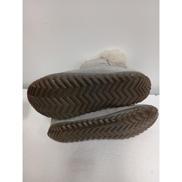 Sorel Out N About Winter Boots Womens Size 7.5 Gray Suede Faux Fur Lined Booties - Picture 7 of 10